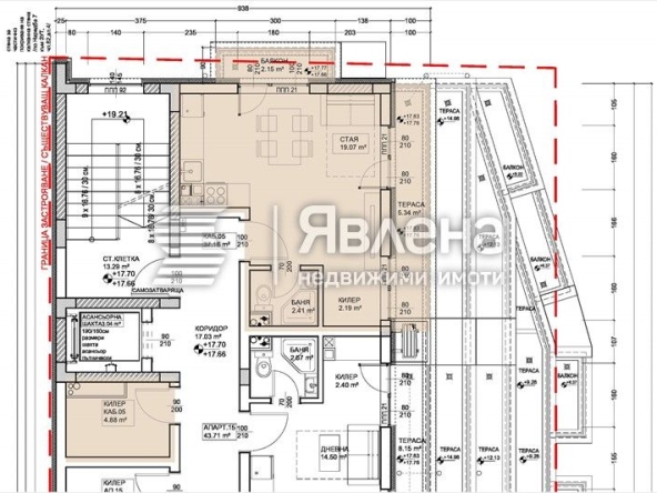 Едностаен апартамент в Варна, Левски - 52 кв.м за 942 €/кв.м - Снимка #1