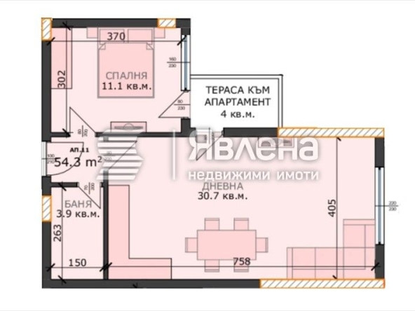 Двустаен апартамент в Варна, м-т Пчелина - 71 кв.м за 1113 €/кв.м - Снимка #1