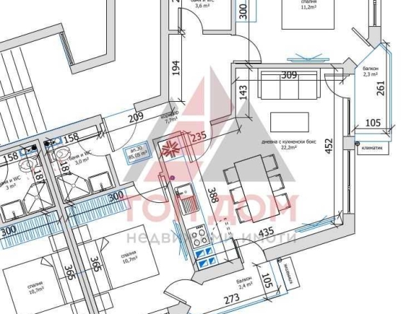 Тристаен апартамент в Варна, м-т Пчелина - 85 кв.м за 1706 €/кв.м - Снимка #1