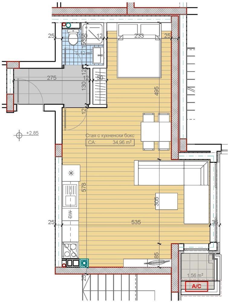 Едностаен апартамент в София, Бояна - 58 кв.м за 2087 €/кв.м - Снимка #1
