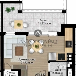 Едностаен апартамент в Пловдив, Кючук Париж - 52 кв.м за 846 €/кв.м - Снимка #1