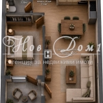 Двустаен апартамент в София, Дървеница - 63 кв.м за 1520 €/кв.м - Снимка #1