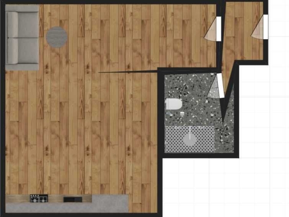 Едностаен апартамент в Бургас, Възраждане - 40 кв.м за 1125 €/кв.м - Снимка #1