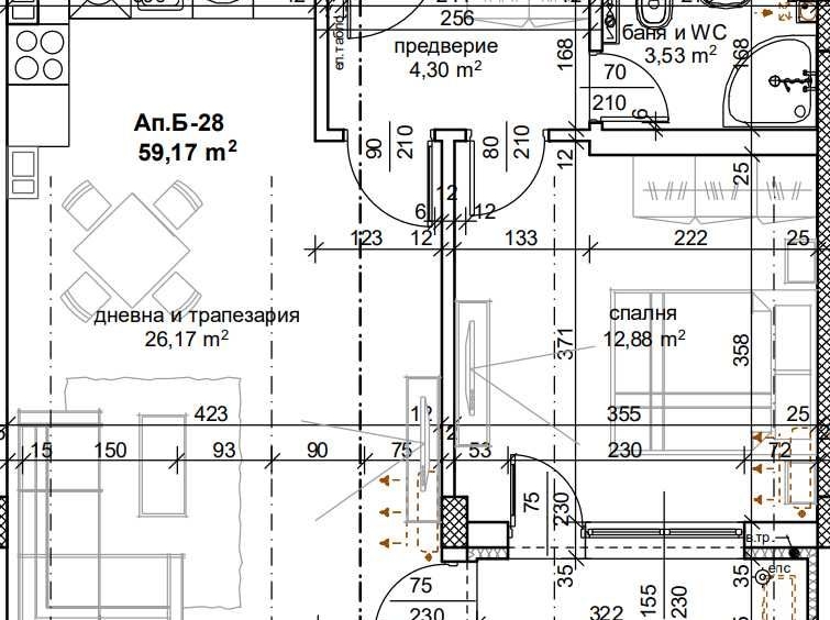 Двустаен апартамент в Пловдив, Тракия - 70 кв.м за 1394 €/кв.м - Снимка #1
