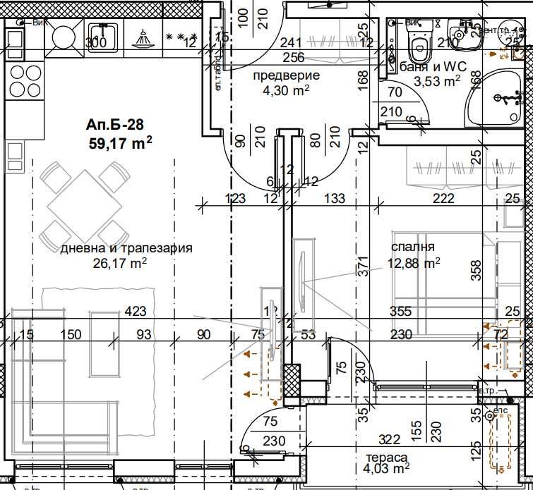 Двустаен апартамент в Пловдив, Тракия - 70 кв.м за 1394 €/кв.м - Снимка #1