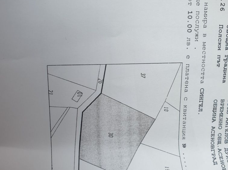Парцел в Асеновград - 1000 кв.м за 21 €/кв.м - Снимка #1