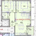 Тристаен апартамент в с. Владая, Област София-град - 78 кв.м за 889 €/кв.м - Снимка #1