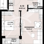 Двустаен апартамент в Бургас, Изгрев - 58 кв.м за 1173 €/кв.м - Снимка #1