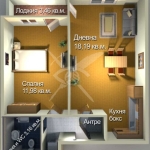 Двустаен апартамент в Бургас, Меден рудник - зона А - 57 кв.м за 1079 €/кв.м - Снимка #1