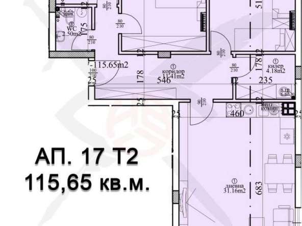 Тристаен апартамент в Варна, Гръцка махала - 151 кв.м за 1497 €/кв.м - Снимка #1