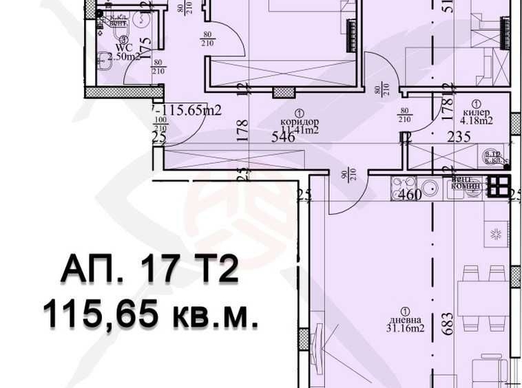 Тристаен апартамент в Варна, Гръцка махала - 151 кв.м за 1497 €/кв.м - Снимка #1
