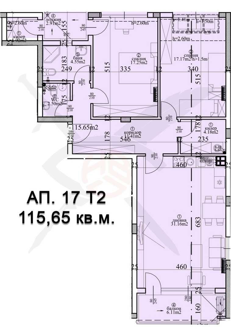 Тристаен апартамент в Варна, Гръцка махала - 151 кв.м за 1497 €/кв.м - Снимка #1