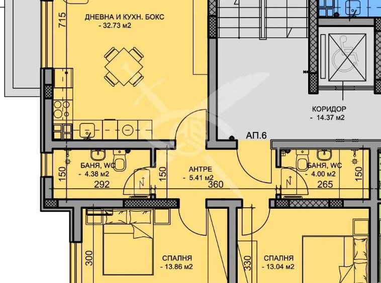 Тристаен апартамент в Пловдив, Христо Смирненски - 125 кв.м за 1502 €/кв.м - Снимка #1