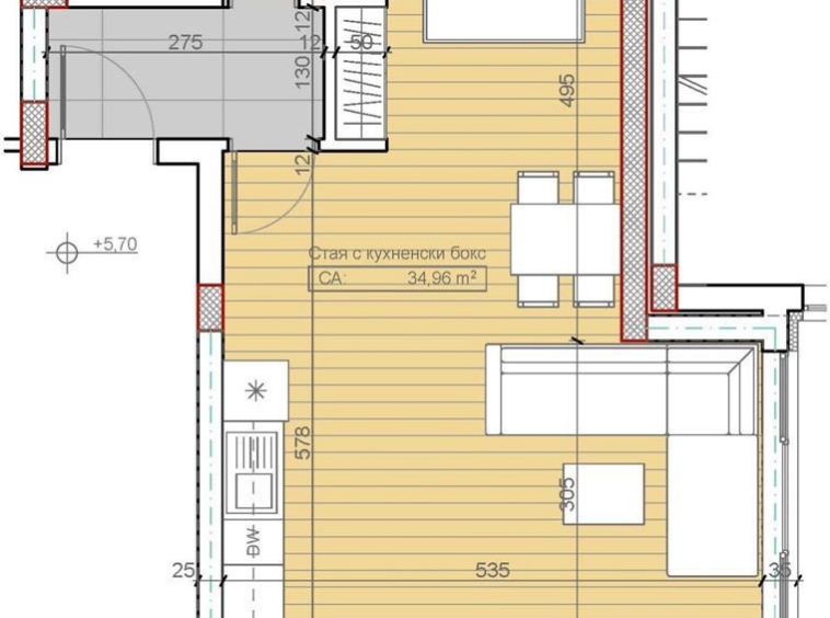 Едностаен апартамент в София, Бояна - 58 кв.м за 1202 €/кв.м - Снимка #1