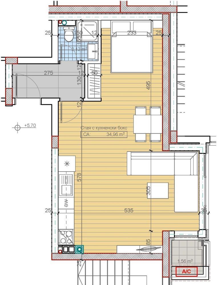 Едностаен апартамент в София, Бояна - 58 кв.м за 1202 €/кв.м - Снимка #1