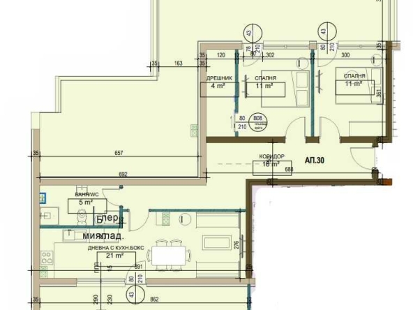 Тристаен апартамент в Търговище, Вароша - 203 кв.м за 1000 €/кв.м - Снимка #1
