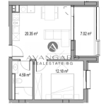 Двустаен апартамент в Пловдив, Христо Смирненски - 61 кв.м за 2458 €/кв.м - Снимка #1