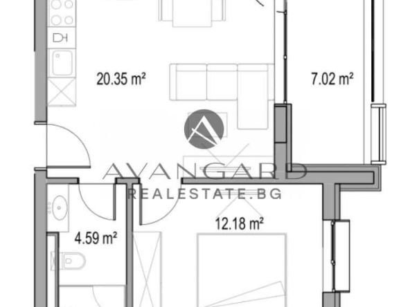 Двустаен апартамент в Пловдив, Христо Смирненски - 61 кв.м за 2458 €/кв.м - Снимка #1