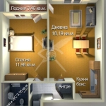 Двустаен апартамент в Бургас, Меден рудник - зона А - 58 кв.м за 1060 €/кв.м - Снимка #1