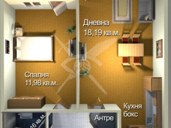 Двустаен апартамент в Бургас, Меден рудник - зона А - 58 кв.м за 1060 €/кв.м - Снимка #1