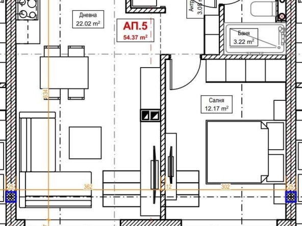 Двустаен апартамент в Велинград - 63 кв.м за 945 €/кв.м - Снимка #1