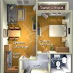 Двустаен апартамент в Бургас, Меден рудник - зона А - 55 кв.м за 1066 €/кв.м - Снимка #1