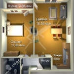 Двустаен апартамент в Бургас, Меден рудник - зона А - 57 кв.м за 1079 €/кв.м - Снимка #1