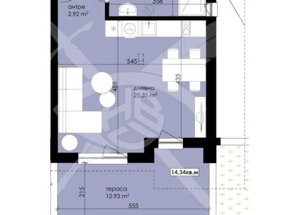Едностаен апартамент в Созопол - 62 кв.м за 657 €/кв.м - Снимка #1