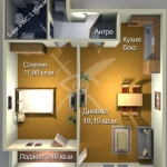 Двустаен апартамент в Бургас, Меден рудник - зона А - 57 кв.м за 1095 €/кв.м - Снимка #1