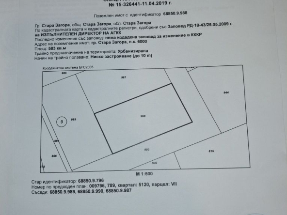 Парцел в Стара Загора, Кольо Ганчев - 2642 кв.м за 50 €/кв.м - Снимка #1