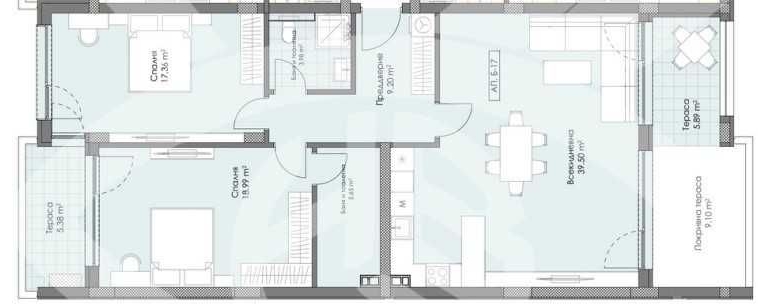 Тристаен апартамент в Пловдив, Остромила - 150 кв.м за 574 €/кв.м - Снимка #1