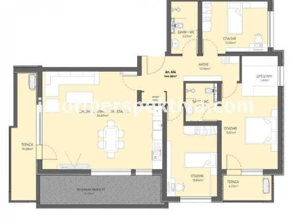 Многостаен апартамент в Пловдив, Остромила - 178 кв.м за 974 €/кв.м - Снимка #1