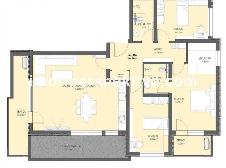 Многостаен апартамент в Пловдив, Остромила - 178 кв.м за 974 €/кв.м - Снимка #1