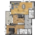 Тристаен апартамент в Пловдив, Остромила - 110 кв.м за 476 €/кв.м - Снимка #1