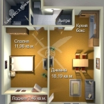 Двустаен апартамент в Бургас, Меден рудник - зона А - 57 кв.м за 1095 €/кв.м - Снимка #1