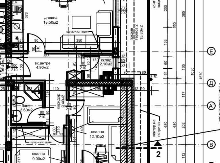 Тристаен апартамент в Пловдив, Остромила - 107 кв.м за 904 €/кв.м - Снимка #1