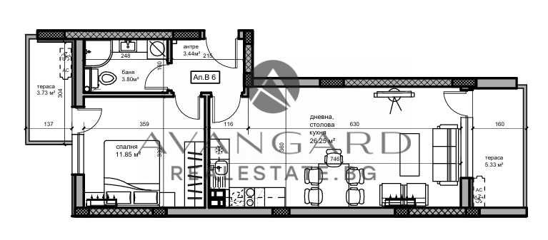 Двустаен апартамент в Пловдив, Кючук Париж - 79 кв.м за 1350 €/кв.м - Снимка #1