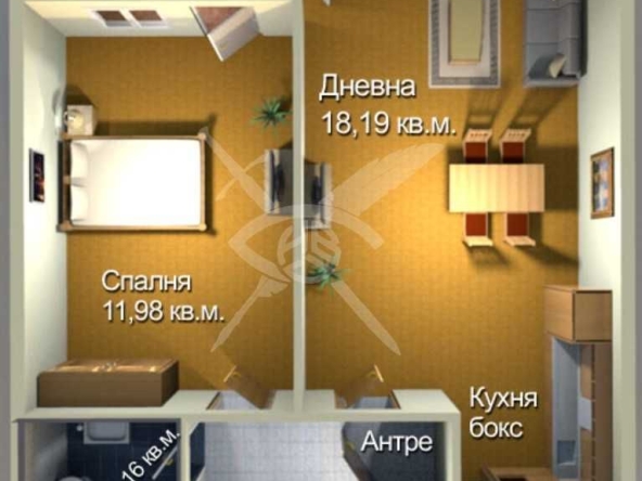 Двустаен апартамент в Бургас, Меден рудник - зона А - 57 кв.м за 1079 €/кв.м - Снимка #1