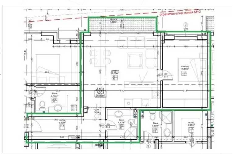 Двустаен апартамент в София, Малинова долина - 85 кв.м за 1348 €/кв.м - Снимка #1