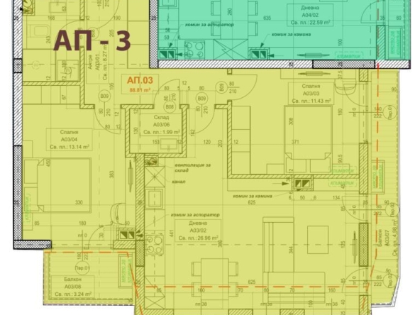 Тристаен апартамент в София, Овча купел 1 - 108 кв.м за 1598 €/кв.м - Снимка #1