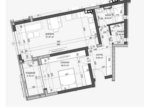 Двустаен апартамент в Варна, Възраждане 1 - 90 кв.м за 1158 €/кв.м - Снимка #1