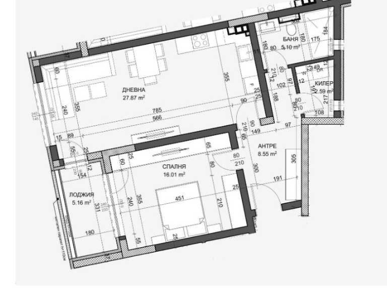 Двустаен апартамент в Варна, Възраждане 1 - 90 кв.м за 1158 €/кв.м - Снимка #1