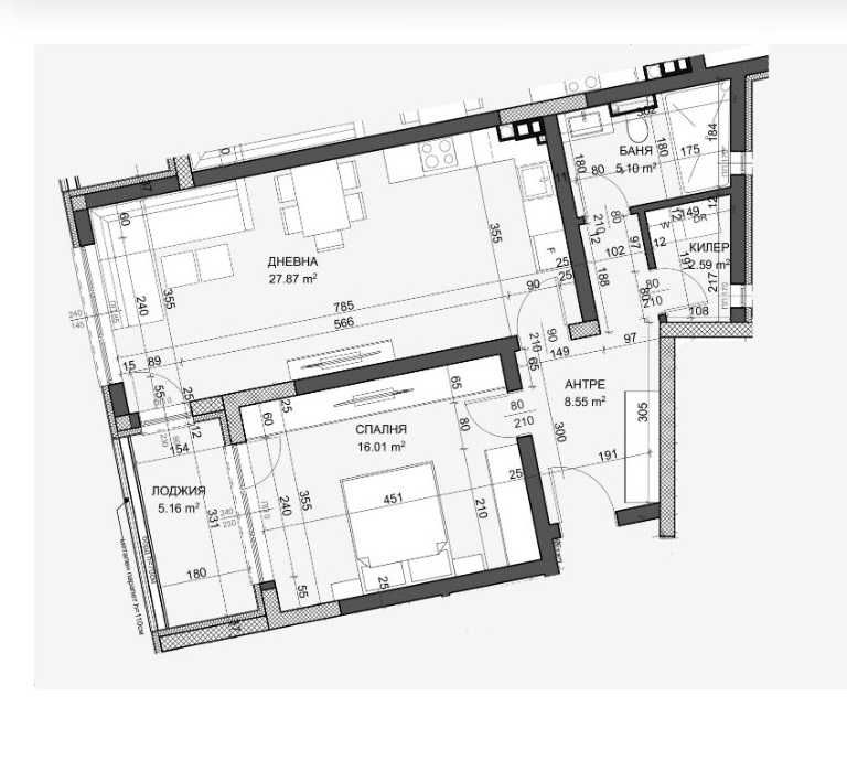 Двустаен апартамент в Варна, Възраждане 1 - 90 кв.м за 1158 €/кв.м - Снимка #1