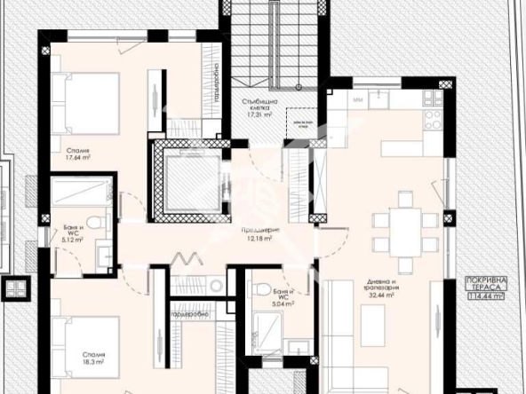 Тристаен апартамент в Пловдив, Христо Смирненски - 261 кв.м за 955 €/кв.м - Снимка #1