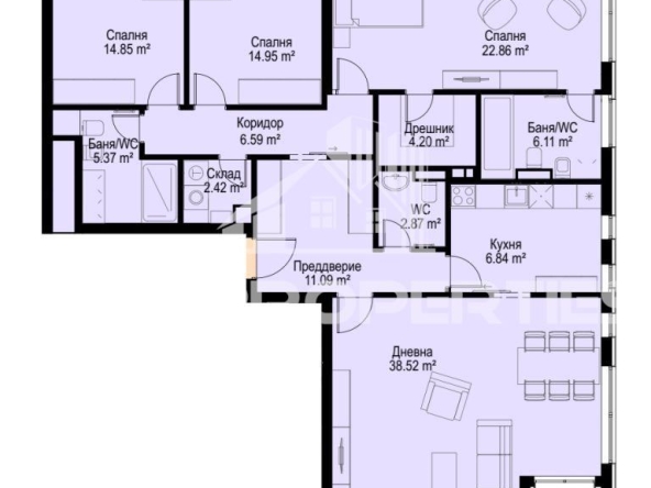 Многостаен апартамент в София, Бояна - 193 кв.м за 2396 €/кв.м - Снимка #1