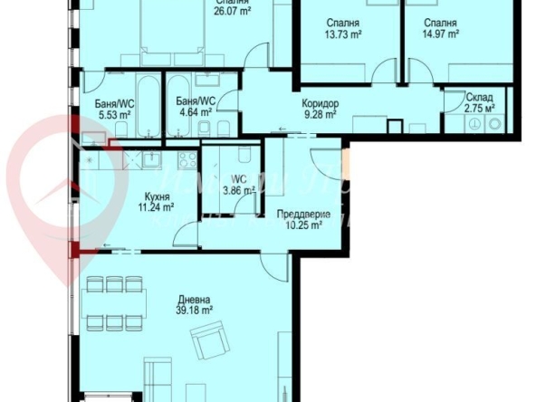 Четиристаен апартамент в София, Бояна - 190 кв.м за 2396 €/кв.м - Снимка #1