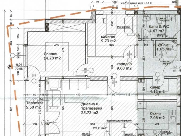 Тристаен апартамент в Варна, Бриз - 106 кв.м за 1906 €/кв.м - Снимка #1