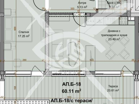 Тристаен апартамент в Пловдив, Христо Смирненски - 120 кв.м за 384 €/кв.м - Снимка #1