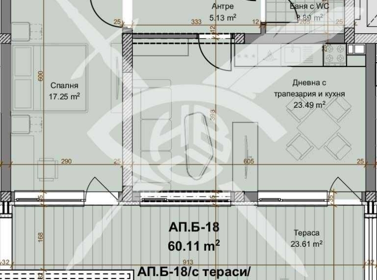 Тристаен апартамент в Пловдив, Христо Смирненски - 120 кв.м за 384 €/кв.м - Снимка #1