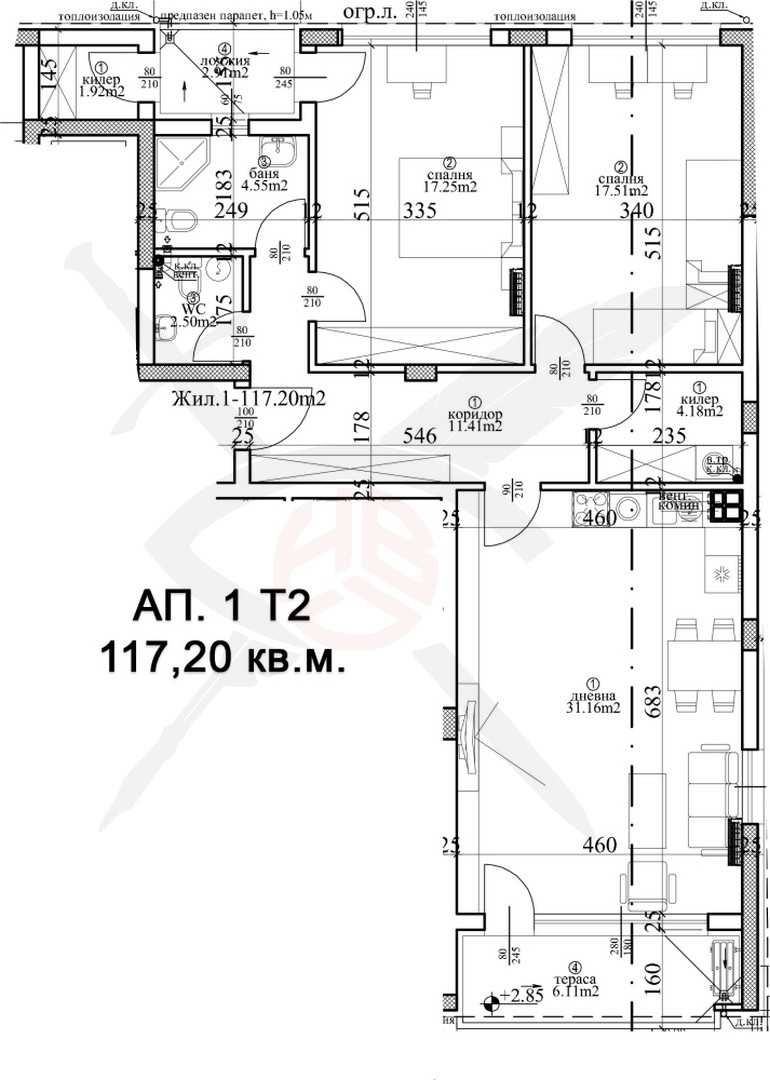Тристаен апартамент в Варна, Гръцка махала - 136 кв.м за 1471 €/кв.м - Снимка #1